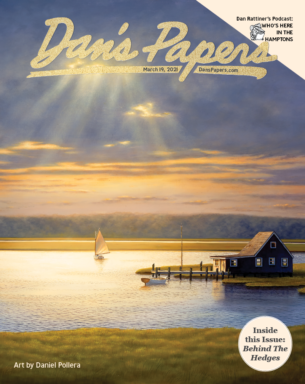Daniel Pollera's art on the cover of the March 19, 2021 Dan's Papers issue.