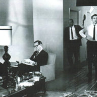 Dr. Martin Luther King Jr. and Arnold Michaelis during the filming of “Martin Luther King Jr.: A Personal Portrait”