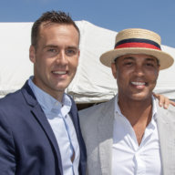 Tim Malone and Don Lemon at the 2018 Hampton Classic Horse Show