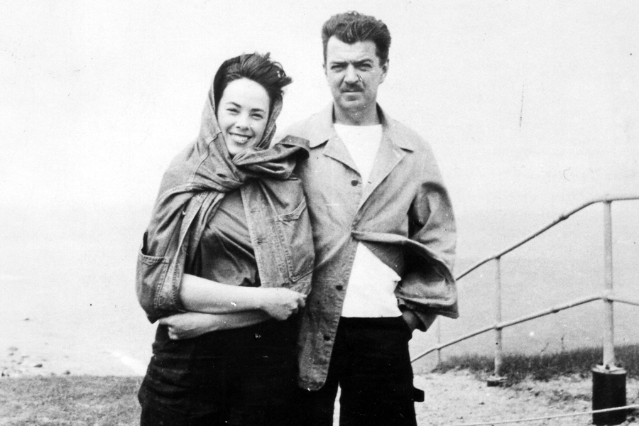 James Brooks and Charlotte Park at their Montauk property, circa 1954