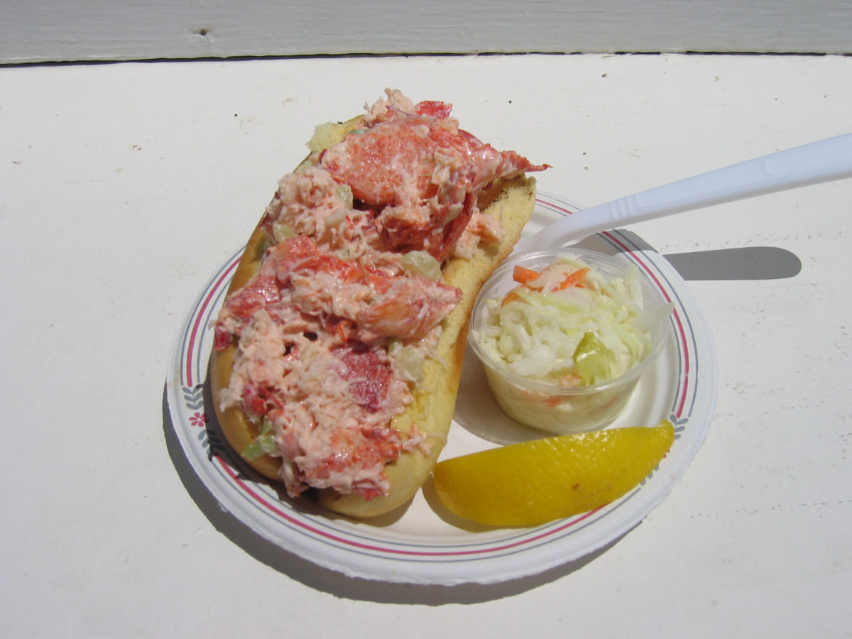 A lobster roll from The Clam Bar