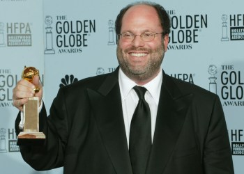 GOLDEN GLOBE WINNING PRODUCER SCOTT RUDIN HOLDS AWARD FOR THE FILM THEHOURS.