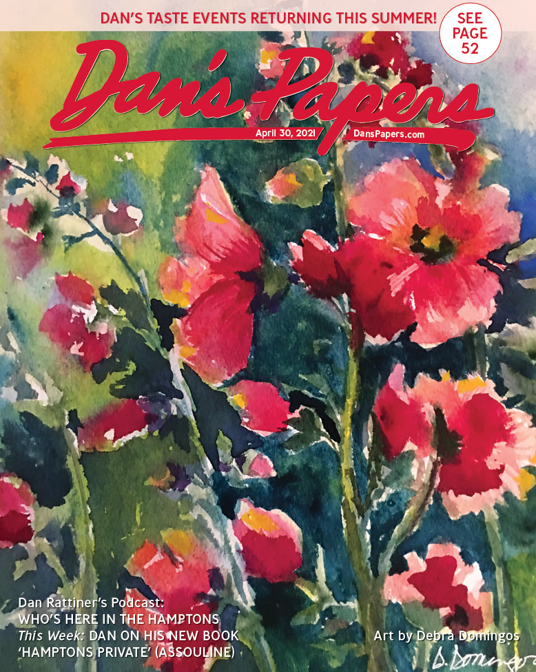 Debra Domingos' art on the cover of the April 30, 2021 Dan's Papers issue.