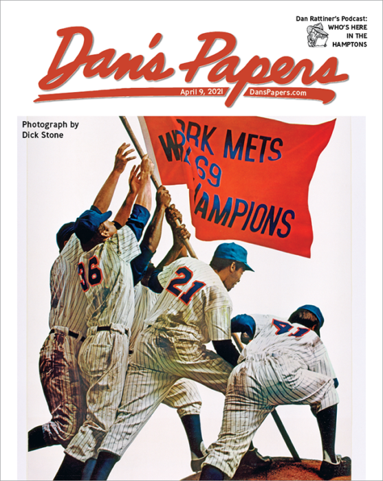 Dick Stone's art on the cover of the April 9, 2021 Dan's Papers issue.