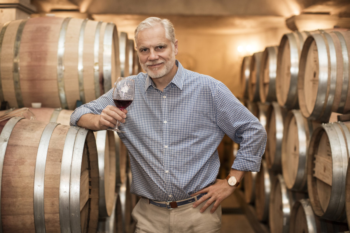 Roman Roth at Wölffer Estate Vineyard in the Hamptons
