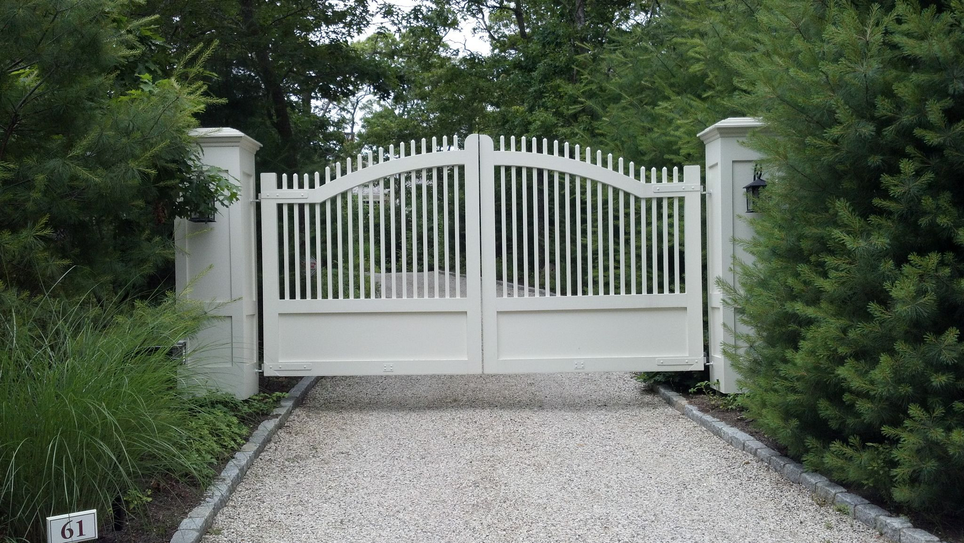 An automated gate from Craftsman Fence Corp. Courtesy Craftsman Fence Corp.