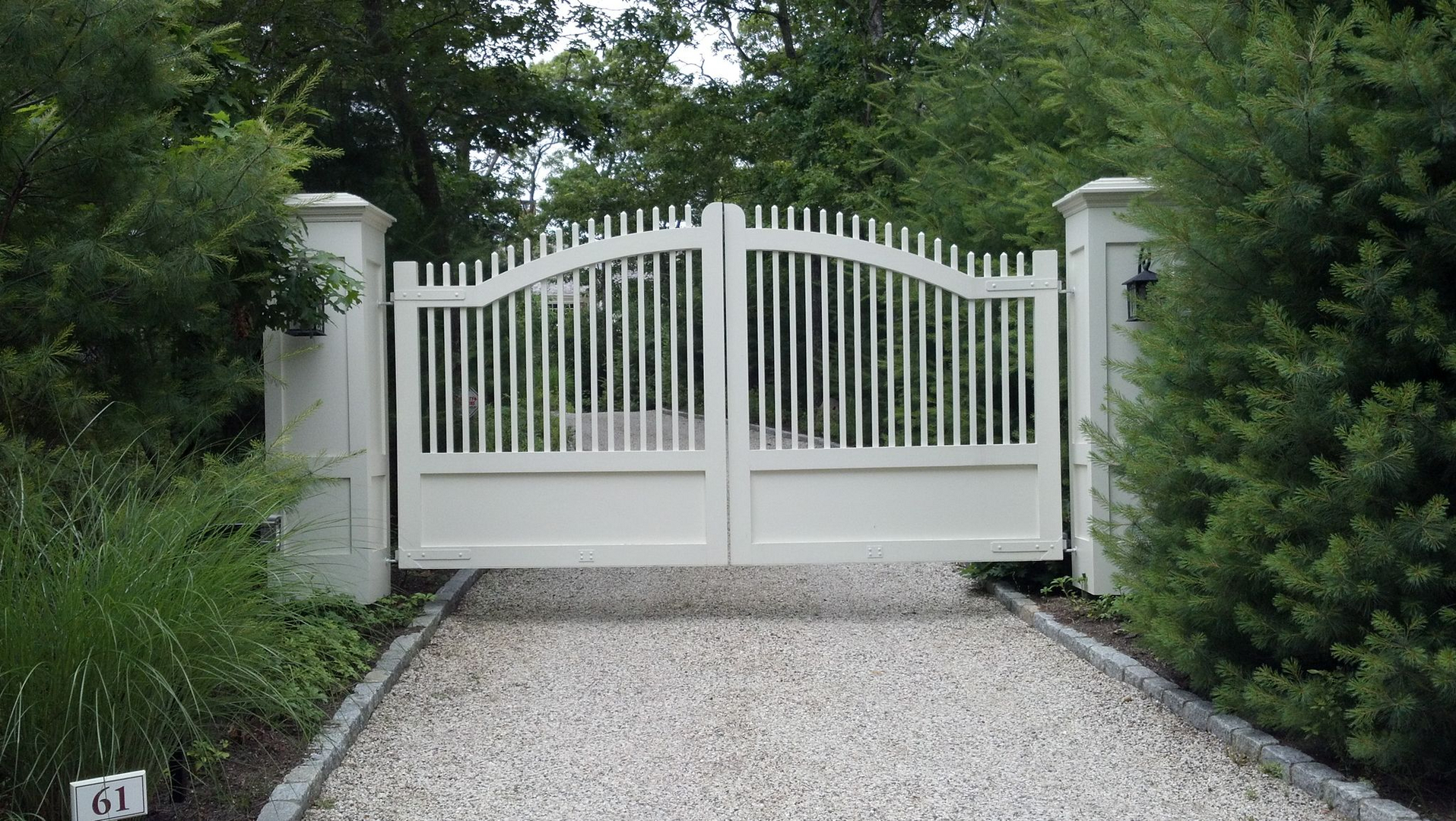 An automated gate from Craftsman Fence Corp. Courtesy Craftsman Fence Corp.