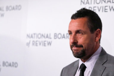 Adam Sandler arrives for the National Board of Review Awards in Manhattan
