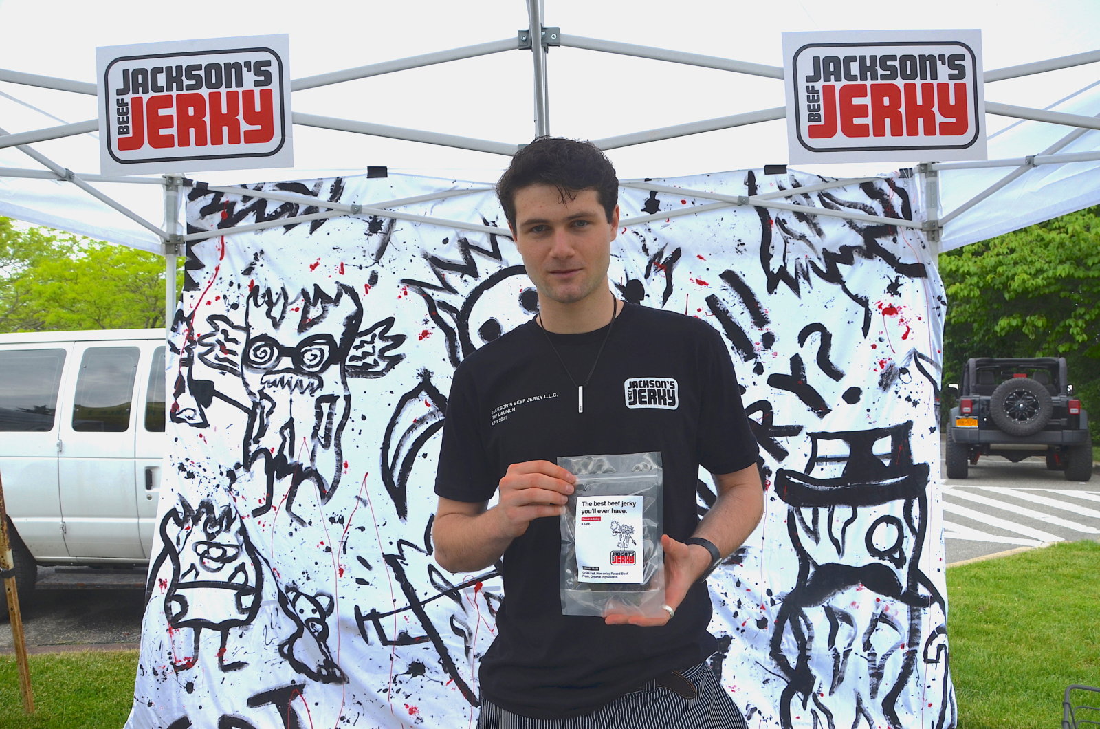 Jackson’s Beef Jerky High School Business Debuts at Sag Harbor Farmers
