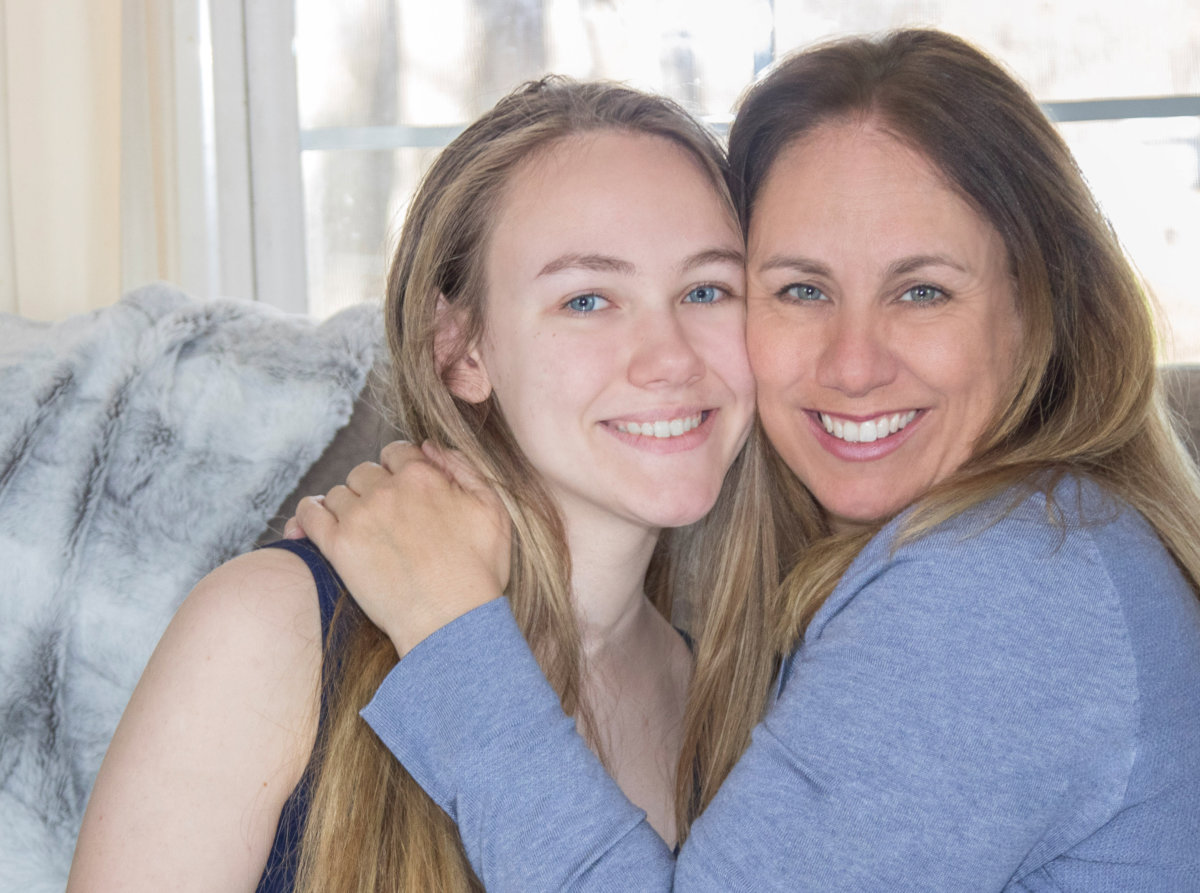 Barbara Lassen with daughter Delaney who assists her on shoots