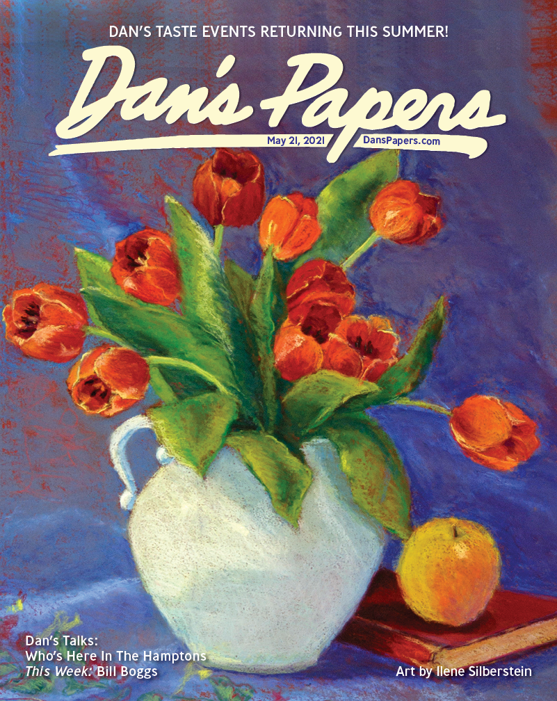 Ilene Silberstein's art on the cover of the May 21, 2021 Dan's Papers issue