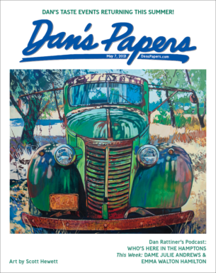 Scott Hewett's art on the cover of the May 7, 2021 Dan's Papers issue