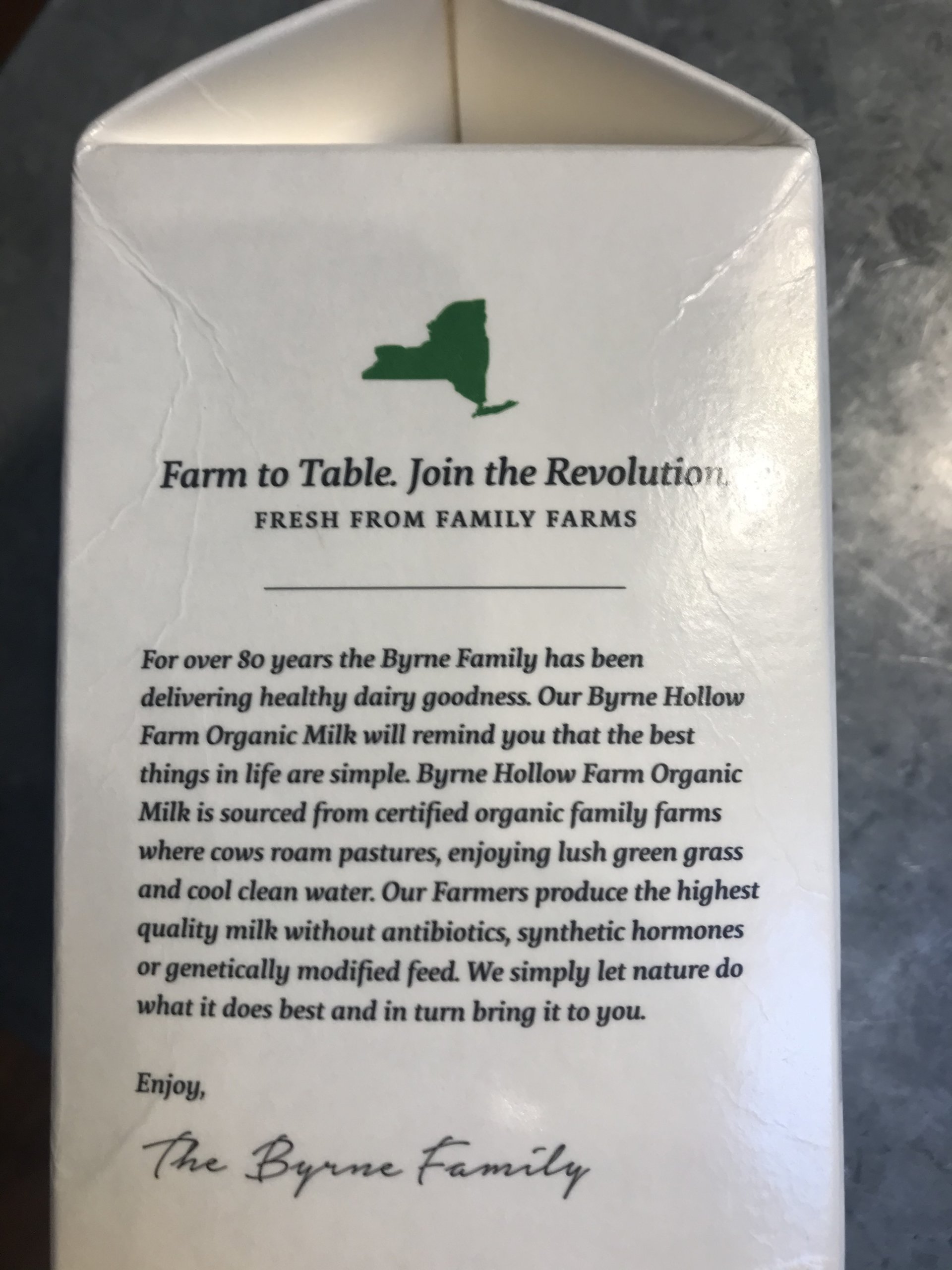 The image of New York State even appears on milk cartons.