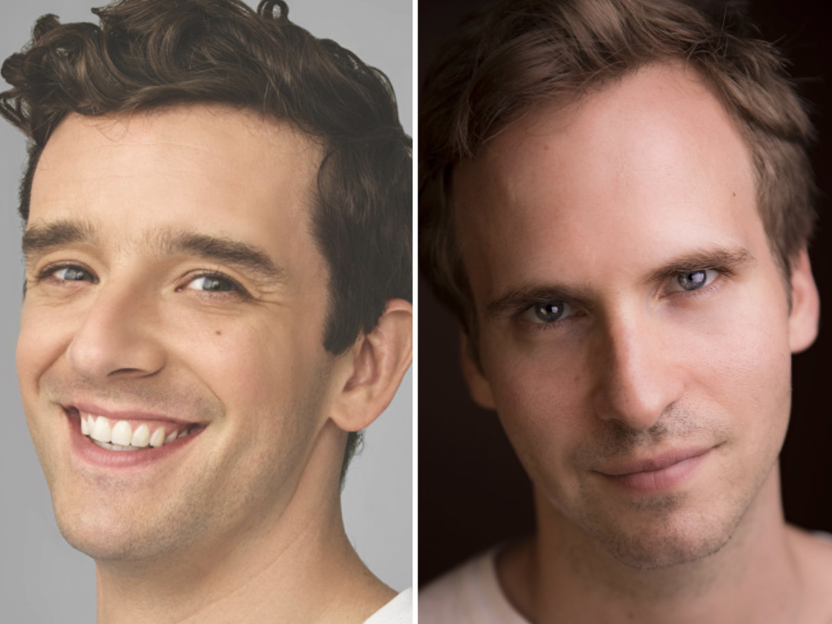 Michael Urie and Ryan Spahn in "At Home at the Zoo"