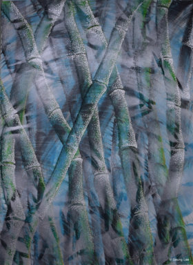 "Bamboo in Fog" by Seung Lee at Alex Ferrone Gallery