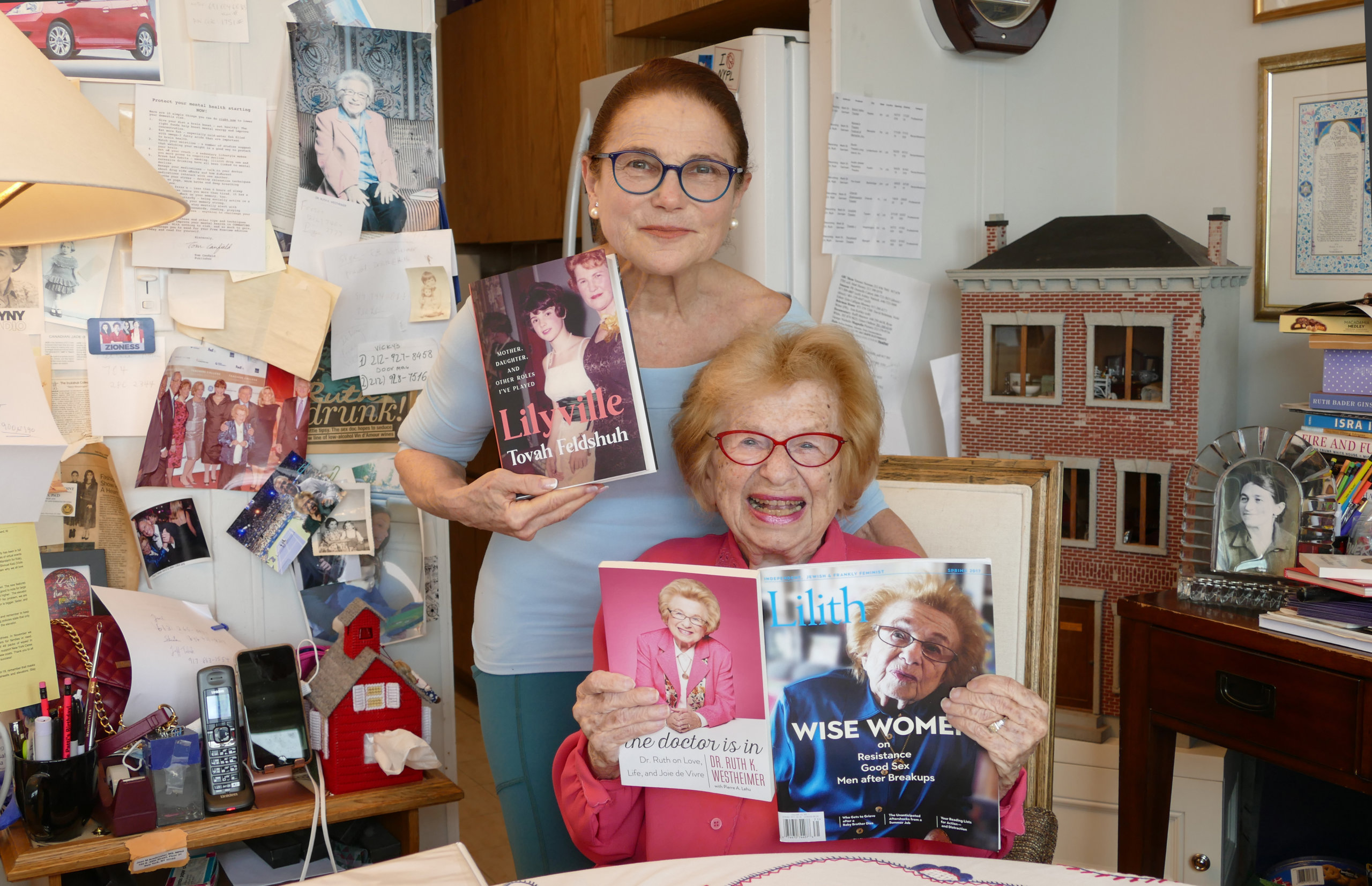 Tovah Feldshuh and Dr. Ruth Westheimer