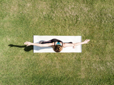 Enjoy outdoor yoga on the North Fork