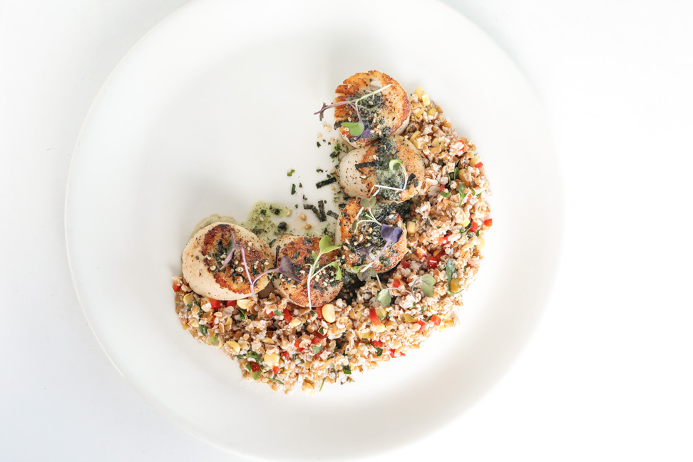 Morty's Oyster Bar seared scallops by Richard Biondo