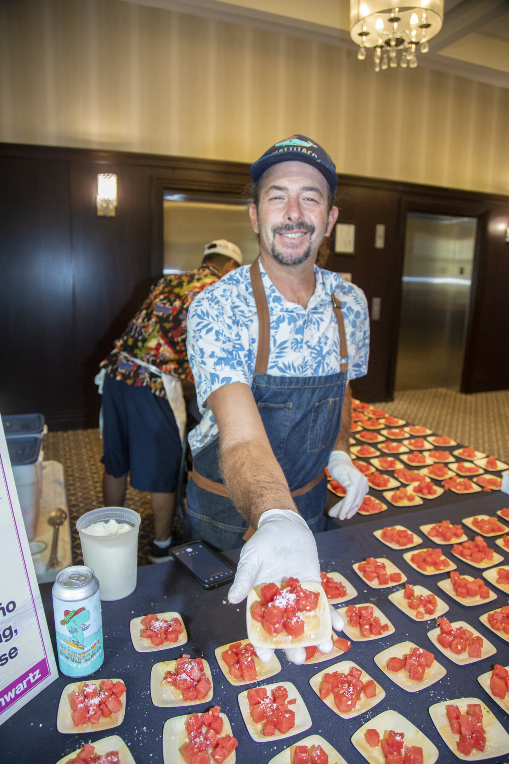 Justin Schwartz of Mattitaco at Dan's Chefs of the North Fork 2021