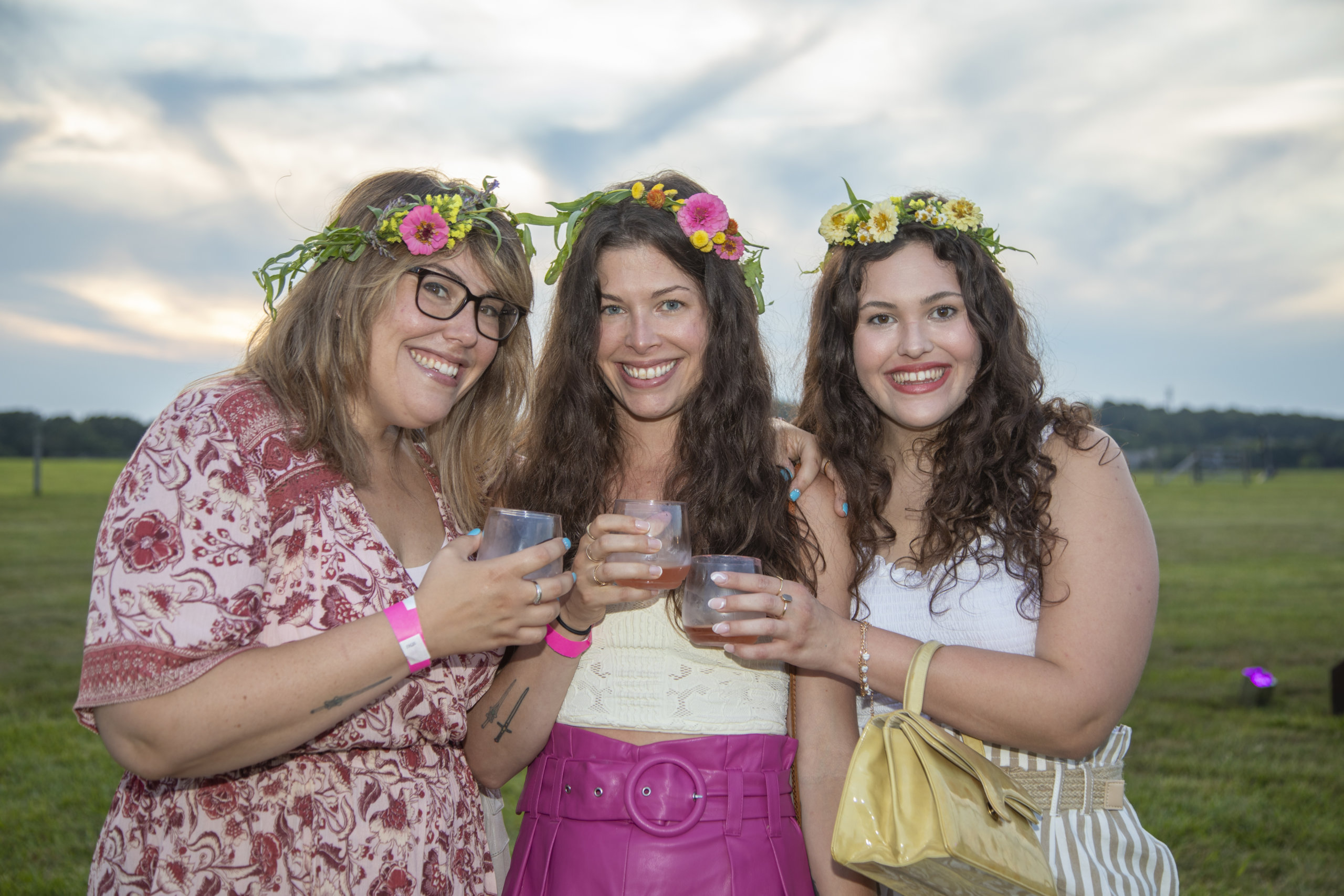 Lindsay Pullen, Alex Pullen and Taylor Pullen at Rose Soiree 2021