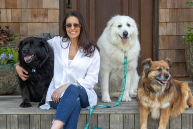 Gimme Shelter founder Michelle Montak with her dogs