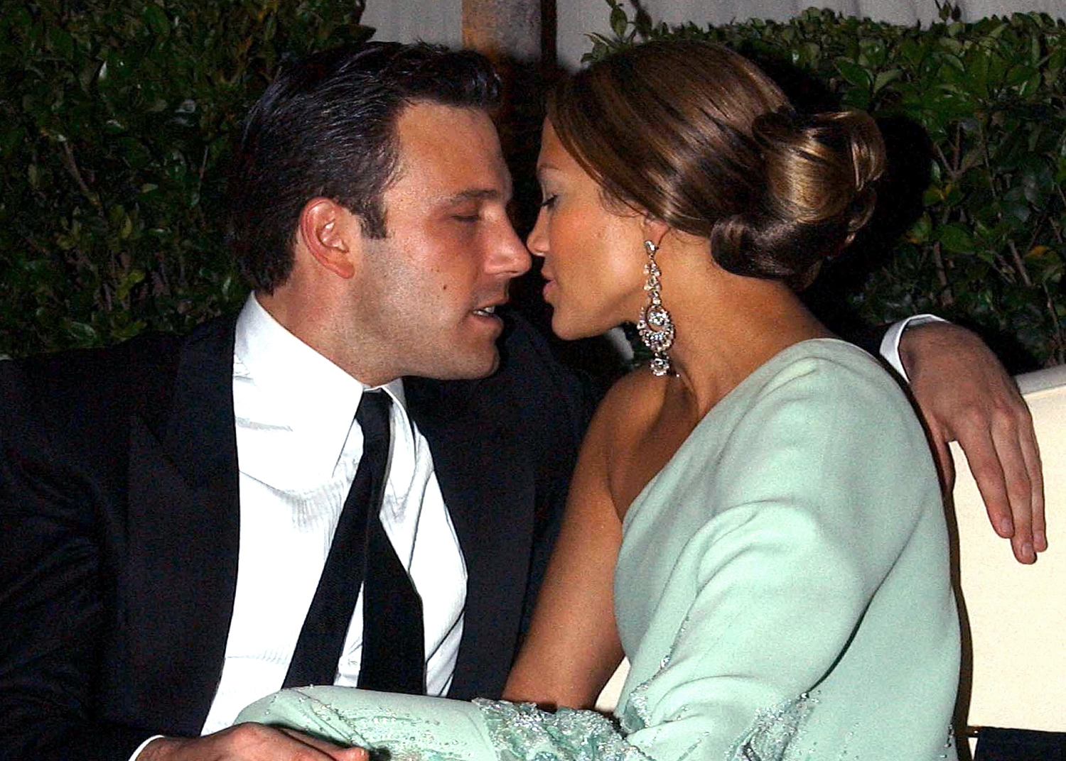 Ben Affleck and Jennifer Lopez canoodling in 2003 Bennifer