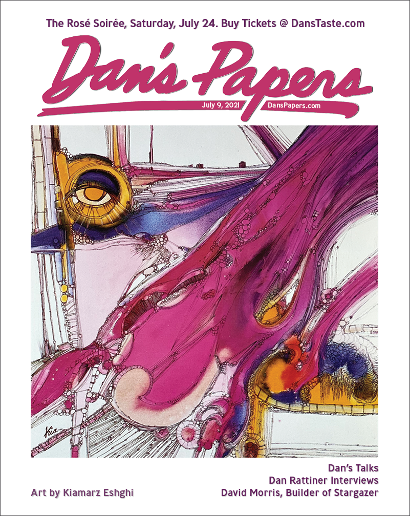 "Vision No. 1" by Kia Eshghi on the cover of Dan's Papers July 9, 2021 issue