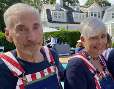 Jerry and Carol Levin in their July 4 regalia