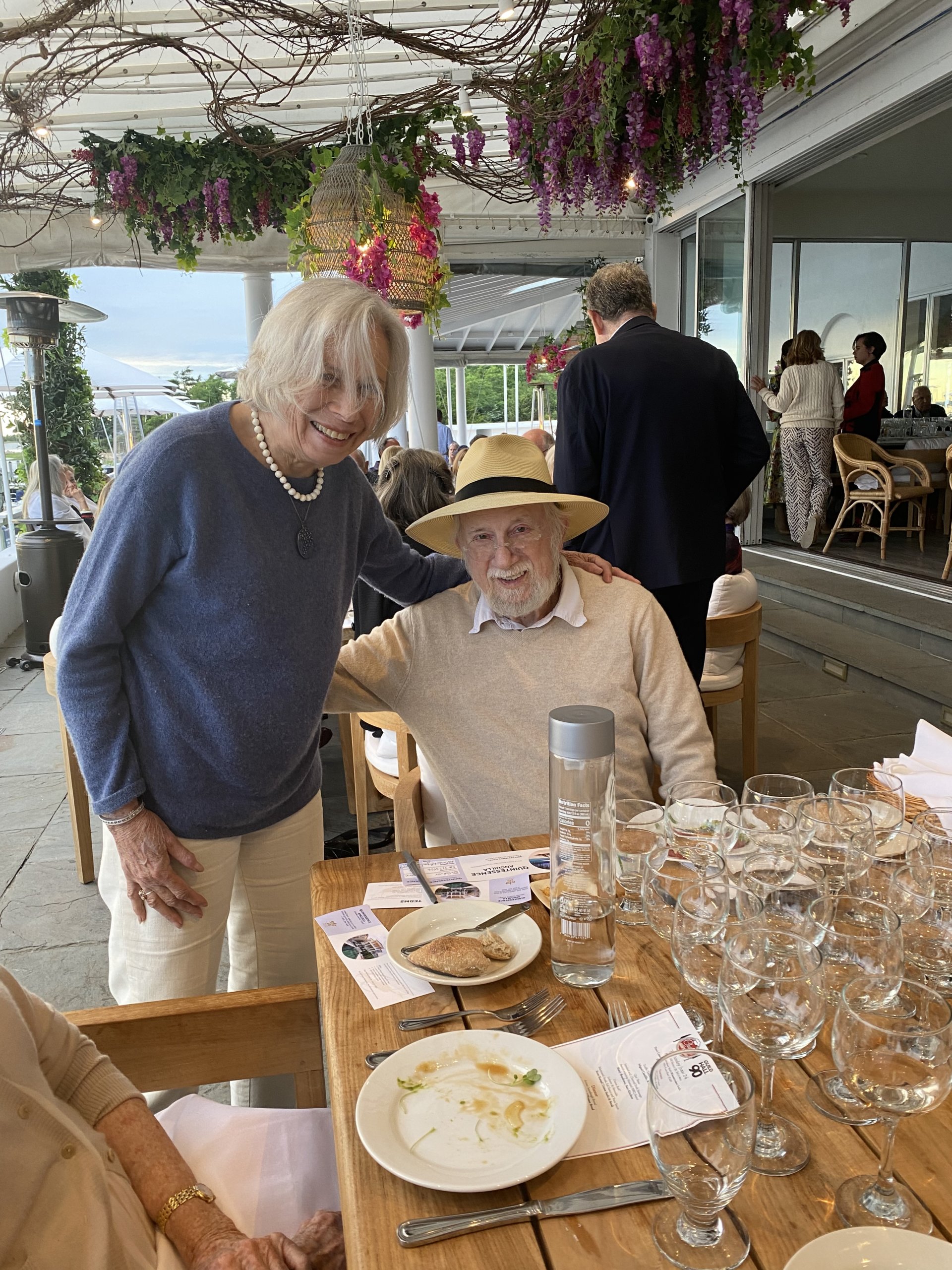 Florence Fabricant and Dan Rattiner at Dan’s Papers’ Chefs of the Hamptons benefiting Guild Hall