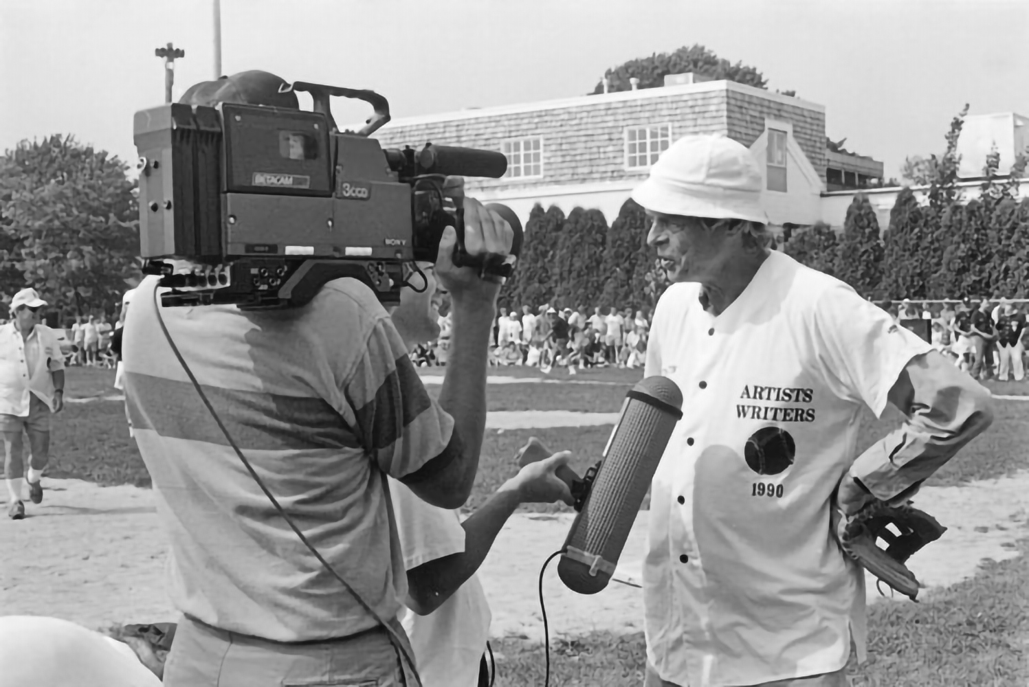 George Plimpton in the 1990 Artists & Writers Game