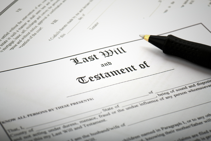 Signing Last Will & Testament