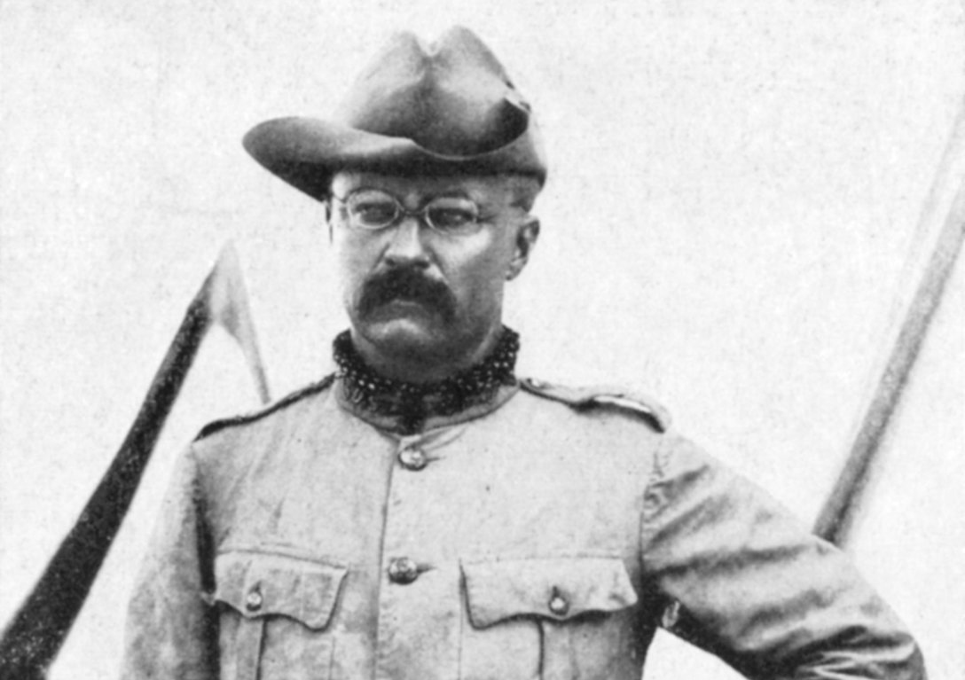Theodore Roosevelt as commander of 'Roosevelt's Rough Riders' cropped