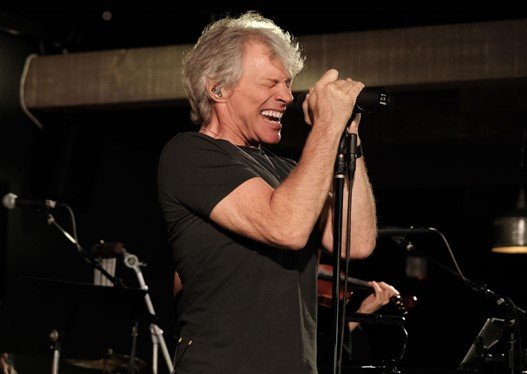 Jon Bon Jovi performing at The Clubhouse in 2021 by Rob Rich