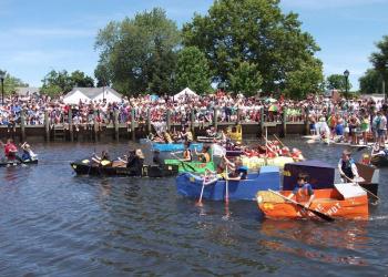 Cardboard Boat Race in Riverhead on the North Fork