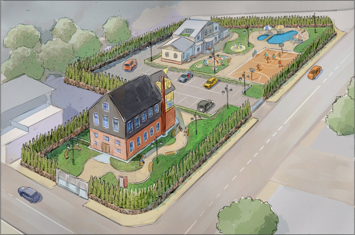 Jack's House illustration for Hampton Synagogue