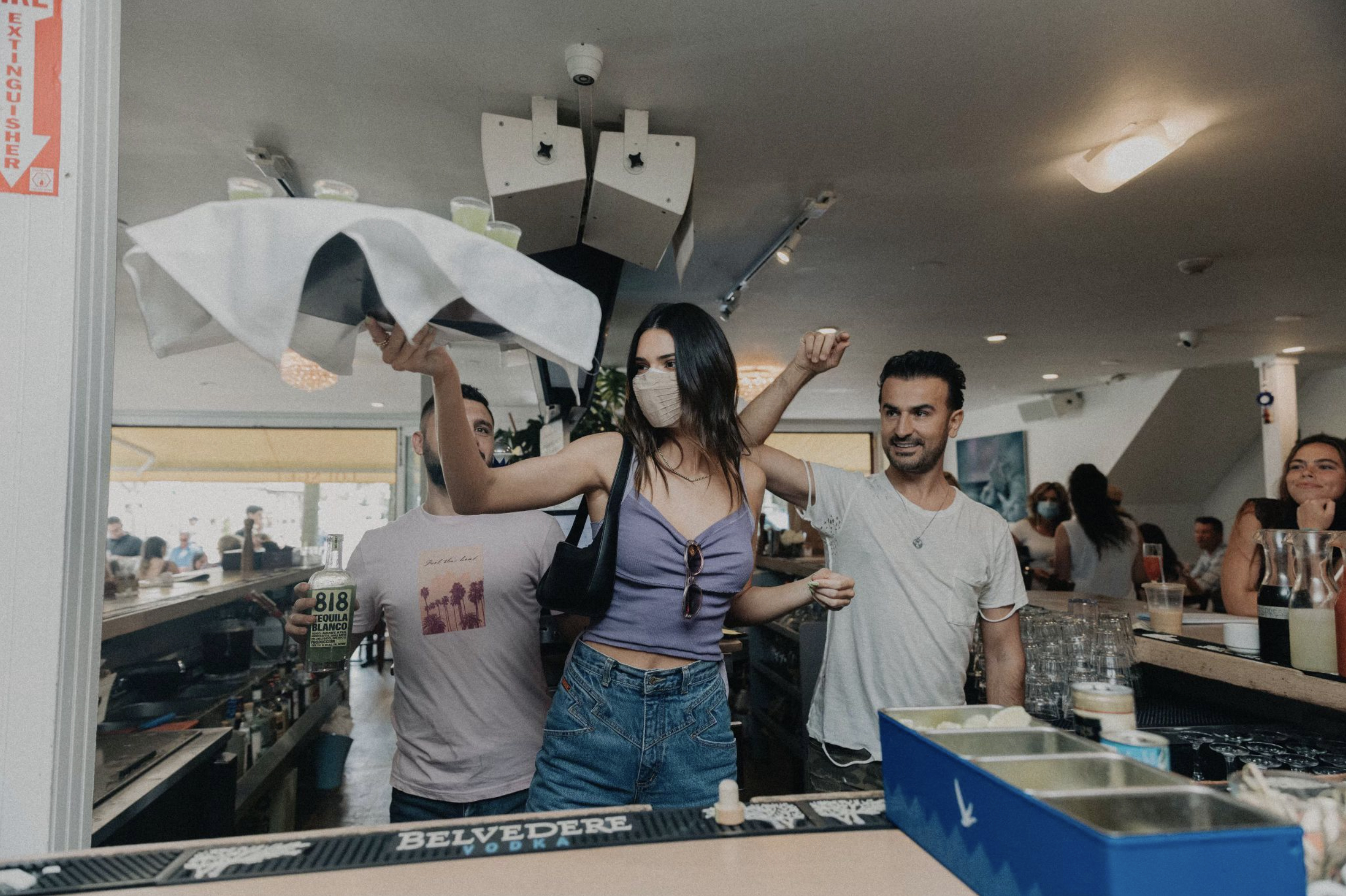 Kendall Jenner and Zach Erdem get the party going at 75 Main