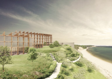 Rendering of the Shinnecock tribe's planned hotel