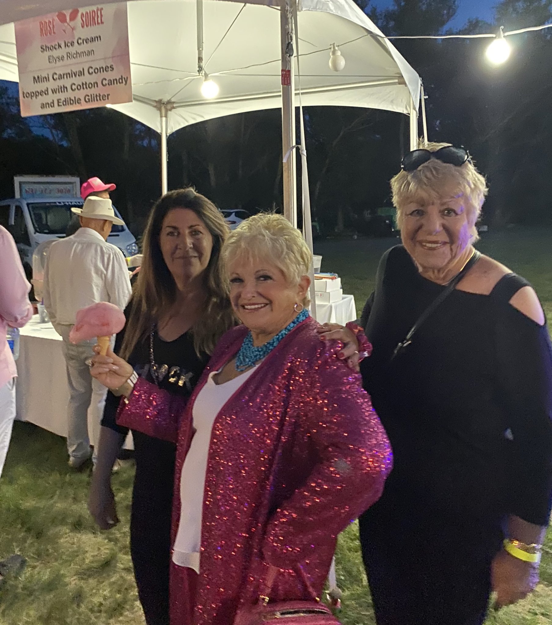 Elyse Richman owner of Shock Ice Cream with Victoria Schneps and her mom Sylvia