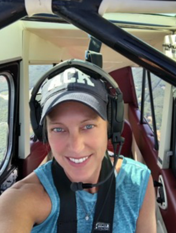 Kathryn Slye in the cockpit