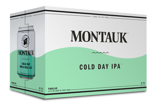 Montauk Brewing Co.'s new Cold Day IPA beer 12 pack