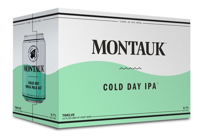 Montauk Brewing Co.'s new Cold Day IPA beer 12 pack