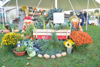 One of the many colorful displays at the 2019 Riverhead Country Fair on the North Fork