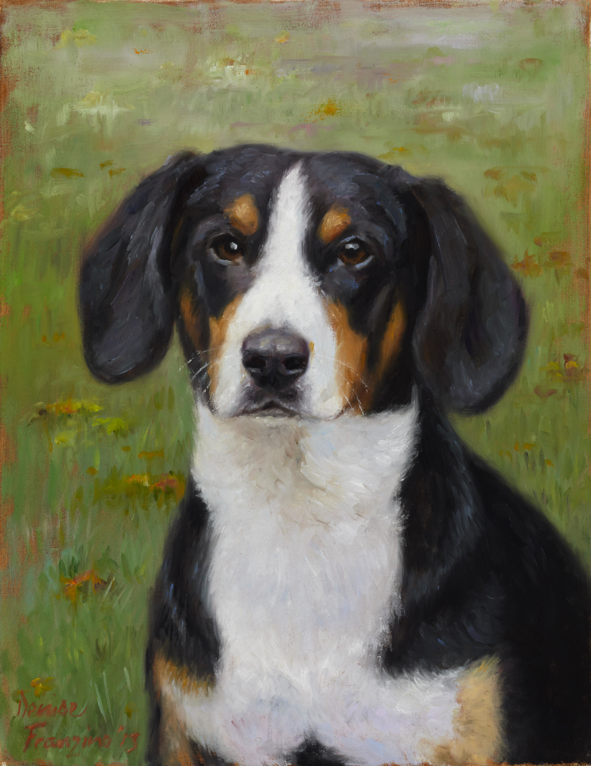 A pet portrait by Denise Franzino