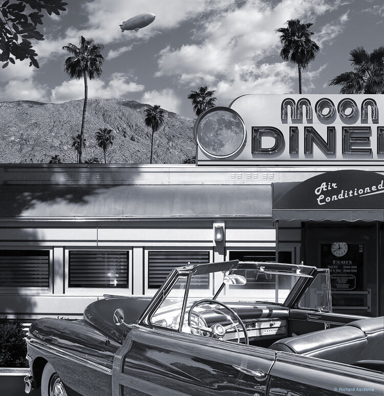 "Palm Springs Diner" by Richard Aardsma at Alex Ferrone Gallery
