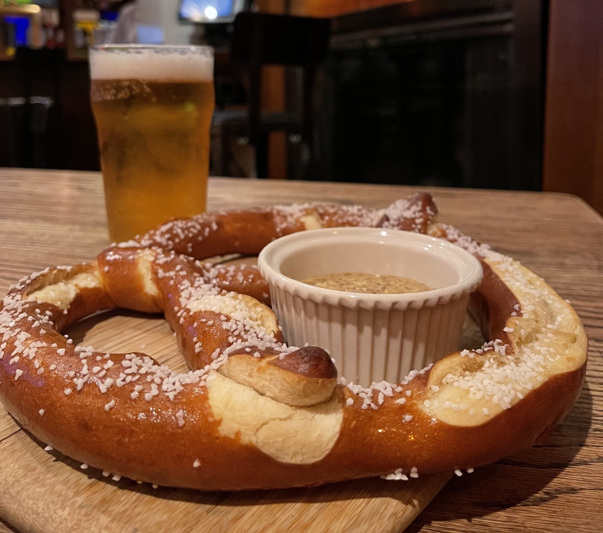 Rowdy Hall's Bavarian pretzel for Oktoberfest