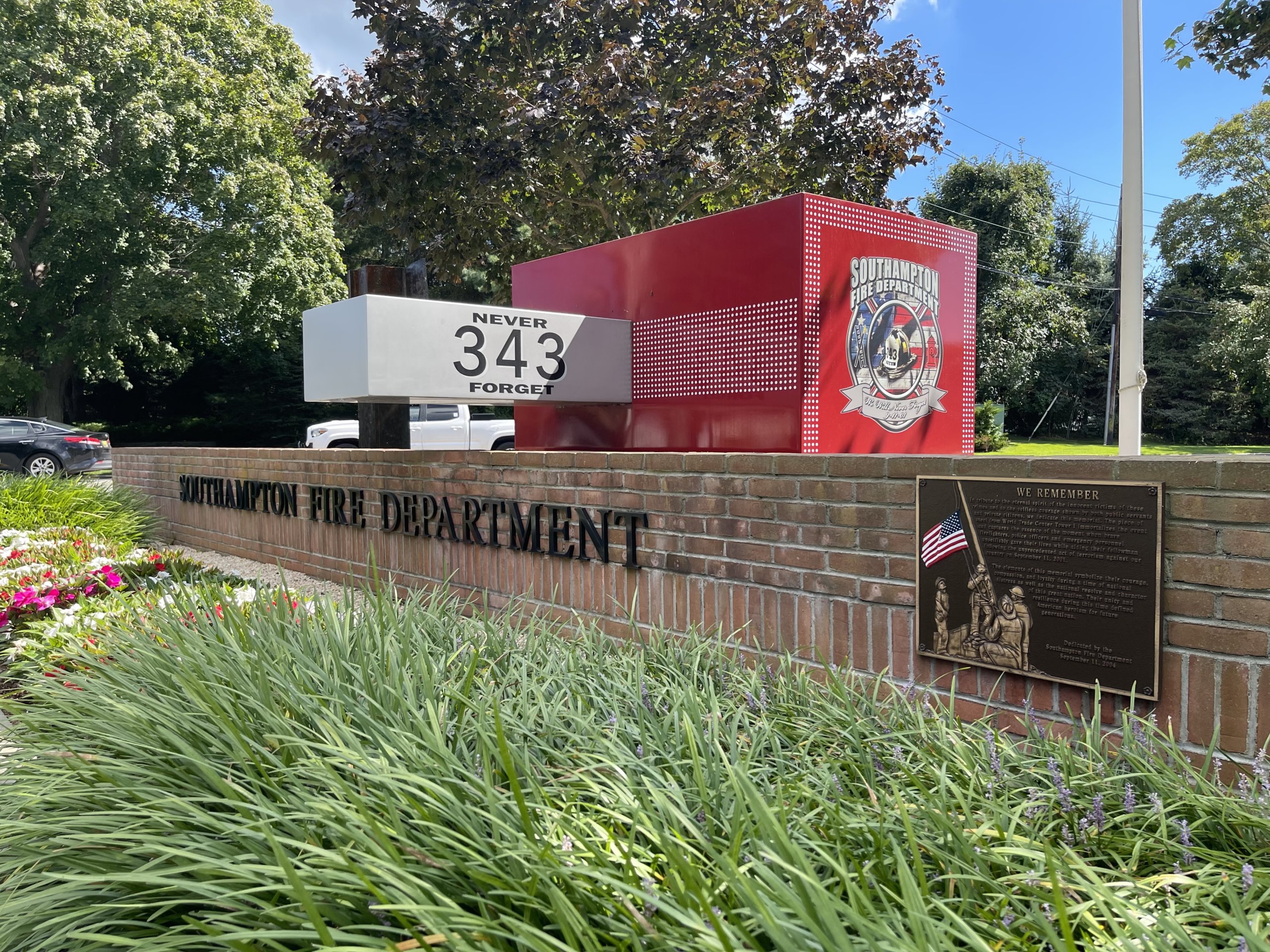 Southampton Fire Department 9/11 memorial monument 9-11 September 11