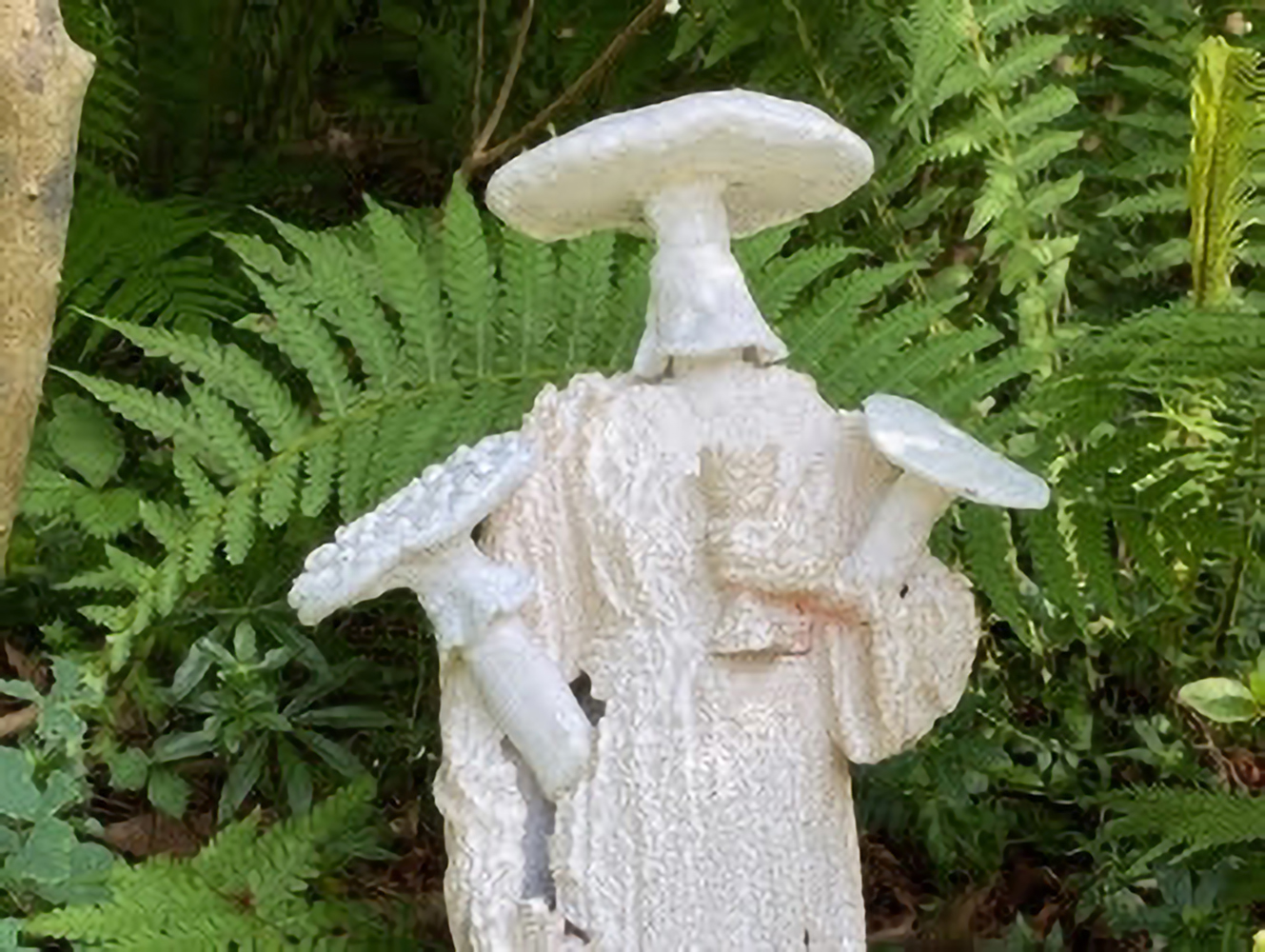 "Holy Amanita" by Scott Bluedorn, as part of the Art Foray II of the LongHouse Reserve