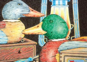 October 15, 2021 Dan's Papers cover art by Joe Chierchio - duck decoys