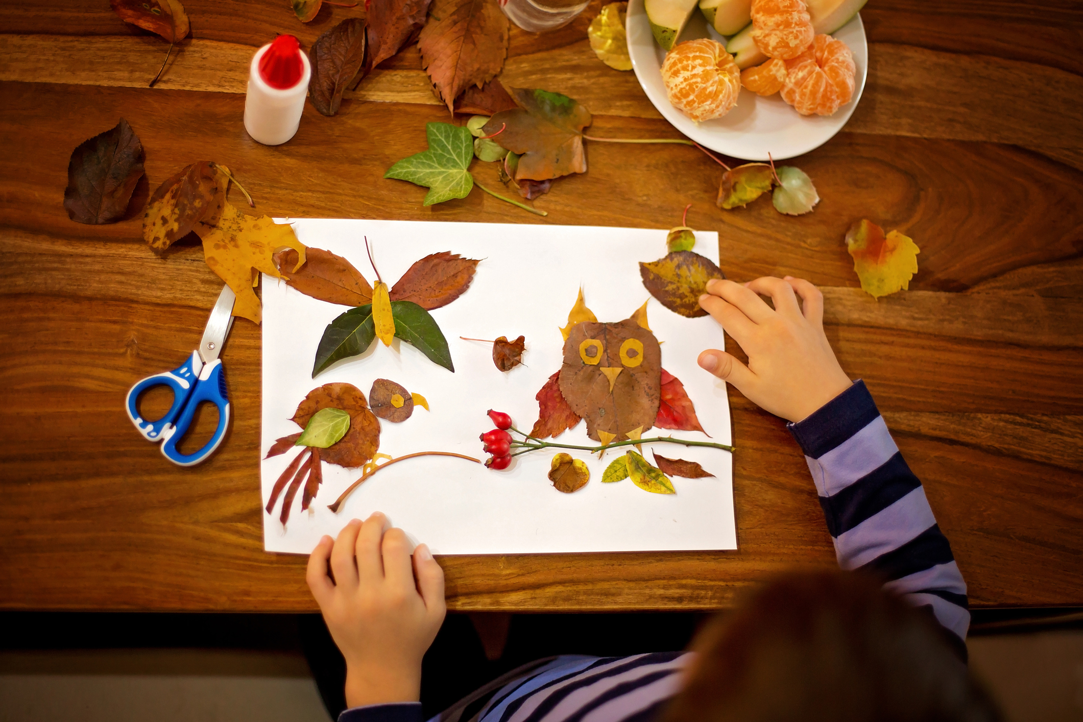 Collage family activity on the East End