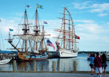 Greenport Maritime Festival tall ships on the North Fork